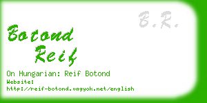 botond reif business card
